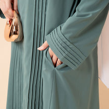 Load image into Gallery viewer, Serene Pleated Georgette Abaya Loose Full-Length Modest Style (MA254)