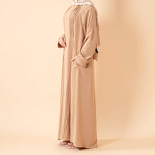Load image into Gallery viewer, Serene Pleated Georgette Abaya Loose Full-Length Modest Style (MA254)