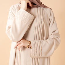 Load image into Gallery viewer, Serene Pleated Georgette Abaya Loose Full-Length Modest Style (MA254)