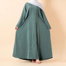 Load image into Gallery viewer, Serene Pleated Georgette Abaya Loose Full-Length Modest Style (MA254)