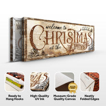 Load image into Gallery viewer, Family Welcome To Christmas Sign