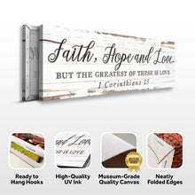 Load image into Gallery viewer, Faith Hope And Love 1 Corinthians 13 Faith Sign III