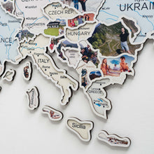 Load image into Gallery viewer, Europe Photo Map Pastel