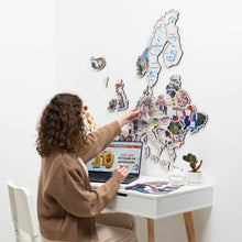 Load image into Gallery viewer, Europe Photo Map Pastel