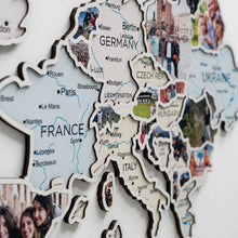 Load image into Gallery viewer, Europe Photo Map Pastel