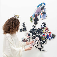 Load image into Gallery viewer, Europe Photo Map Midnight