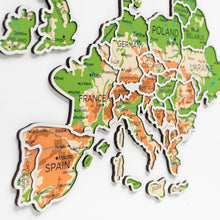 Load image into Gallery viewer, Europe Photo Map Physical