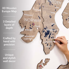 Load image into Gallery viewer, 3D Europe Wooden Map Terra