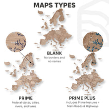 Load image into Gallery viewer, 3D Europe Wooden Map Terra