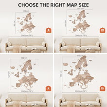 Load image into Gallery viewer, 3D Europe Wooden Map Terra