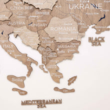 Load image into Gallery viewer, 3D Europe Wooden Map Terra