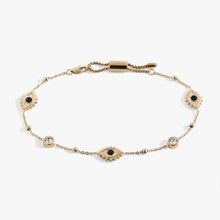 Load image into Gallery viewer, Evil Eye Crystal Anklet
