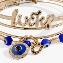 Load image into Gallery viewer, Evil Eye Bangles Set of 3