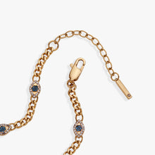 Load image into Gallery viewer, Evil Eye Curb Chain Inline Bracelet