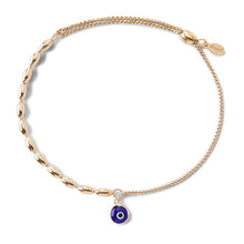 Load image into Gallery viewer, Evil Eye Pull Chain Bracelet
