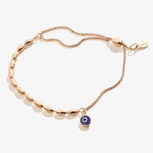 Load image into Gallery viewer, Evil Eye Pull Chain Bracelet