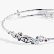 Load image into Gallery viewer, Evil Eye Inline Bangle