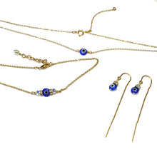 Load image into Gallery viewer, Evil Eye necklace, evil eye choker necklace