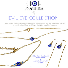 Load image into Gallery viewer, Evil Eye necklace, evil eye choker necklace