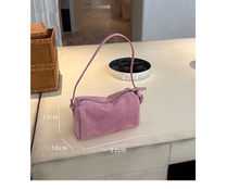 Load image into Gallery viewer, Women's Suede Barrel Tote &amp; Shoulder Bag – Zippered Minimalist Handbag