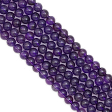 Load image into Gallery viewer, High Quality Amethyst Round Smooth Beads, Sku#U1924