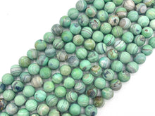 Load image into Gallery viewer, Natural Banded Agate Round Smooth Beads, 8mm/10mm /12mm Quality Light Green Brown Agate, 15.5" Full Strand, Sku#U1216