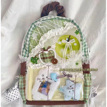 Load image into Gallery viewer, Plaid Canvas Backpack Large Capacity School Bag for Women - Sarah Express
