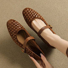 Load image into Gallery viewer, Mary Jane Sheepskin Leather Shoes With Single Strap