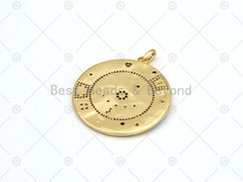 Load image into Gallery viewer, CZ Evil Eye Enamel Charm, 44x48mm,Sku#LK459