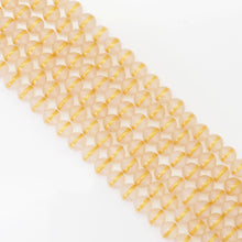Load image into Gallery viewer, Golden Line White Agate Round Smooth Beads, Sku#U1721