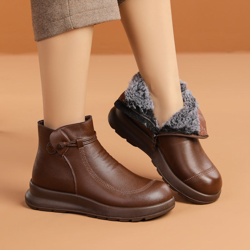 Fleece-Lined Winter Booties