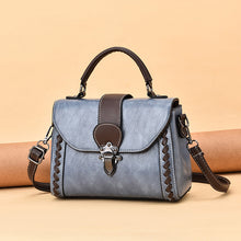Load image into Gallery viewer, Korean-Style Color-Block Tote Bag &amp; Crossbody Shoulder Bag | PU Leather | Multi-Color