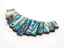 Load image into Gallery viewer, Natural Abalone Shell Graduated Bar Shaped Beads, Analone Fo