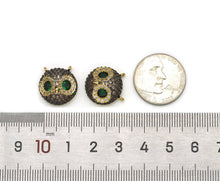 Load image into Gallery viewer, CZ Owl Charm, Sku#LK582