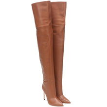 Load image into Gallery viewer, Women's Over-the-Knee Stiletto Boots | Plus-Size Sexy High Heel Slip-On Boots | Brown