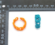 Load image into Gallery viewer, Colorful Enamel Chain Link Ring, Sku#X359