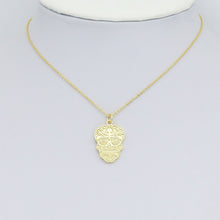 Load image into Gallery viewer, Gold Skull Head Charm Pendant, Sku#LK1103