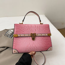 Load image into Gallery viewer, Large-Capacity Women's Handbag – Crocodile Pattern PU Leather Purse