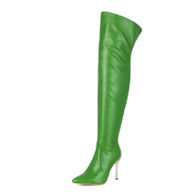 Load image into Gallery viewer, Women's Pointed-Toe Stiletto Over-the-Knee Boots - High Heel Fashion Boots