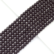 Load image into Gallery viewer, Genuine Black Obsidian Round Smooth Beads, Sku#U1775