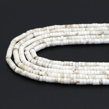 Load image into Gallery viewer, White Turquoise Heishi Beads, Sku#U1834