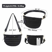 Load image into Gallery viewer, Women's Quilted Crossbody Bag - Casual Dumpling Shoulder Bag with Adjustable Strap