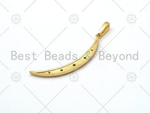 Load image into Gallery viewer, Enamel Colorful Cresent Moon Shape Pendant,CZ Micro Pave Moon Shape pendant,Enamel pendant,Enamel Jewelry,5x50mm,sku#F1413