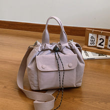 Load image into Gallery viewer, Women's Lightweight Oxford Cloth Shoulder Bag - Versatile Everyday Bucket Bag