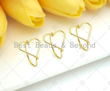 Load image into Gallery viewer, Gold  Heart Frame Adjustable Ring, Sku#261