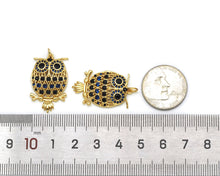 Load image into Gallery viewer, CZ Night Owl Charm, Sku#LK581