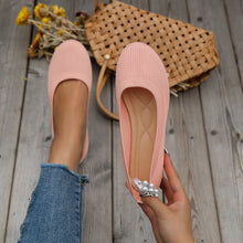Load image into Gallery viewer, Women's Round Toe Flats | Breathable Knit Mesh Slip-On Shoes | Lightweight Comfort Flats