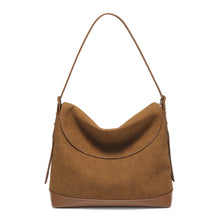 Load image into Gallery viewer, Vintage Suede-Like Crossbody Shoulder Bag – Large Capacity Women's Handbag in Brown &amp; Coffee