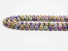 Load image into Gallery viewer, Mystic Plated Faceted Indian Agate Beads, SKU#U426