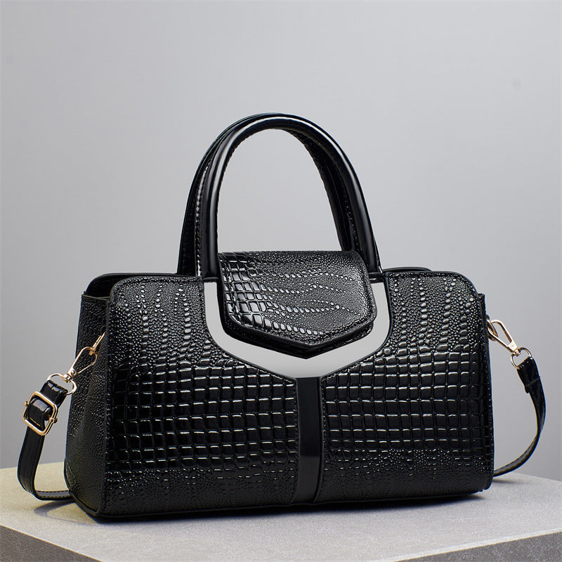 Large Capacity Women's Tote Crossbody Shoulder Bag – PU Leather Commuter Handbag